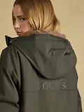 Thumbnail 7 of Joules Women's Coverall Oversized Fleece Lined Waterproof Coat - Green