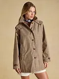 Thumbnail 2 of Joules Women's Rainmore Waterproof Button Through Raincoat - Tweed Check