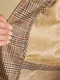 Thumbnail 9 of Joules Women's Rainmore Waterproof Button Through Raincoat - Tweed Check