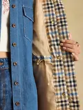 Thumbnail 9 of Joules Women's Everdry Waterproof Packable Raincoat With Hood - Tan Check