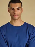 Thumbnail 3 of Joules Men's Dozer Long Pyjama Set - Navy / Burgundy