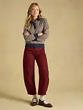 Thumbnail 5 of Joules Women's Laurel Houndstooth Check Long Sleeve Jersey Top - Navy Red Check