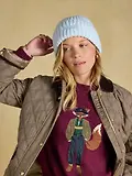 Thumbnail 2 of Joules Women's Chunky Knitted Beanie - Blue