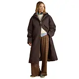 Thumbnail 1 of Joules Women's Coverall Oversized Fleece Lined Waterproof Coat - Chocolate Brown
