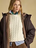 Thumbnail 7 of Joules Women's Coverall Oversized Fleece Lined Waterproof Coat - Chocolate Brown