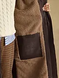Thumbnail 14 of Joules Women's Coverall Oversized Fleece Lined Waterproof Coat - Chocolate Brown