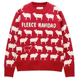 Thumbnail 1 of Joules Women's Fleece Navidad Sheep Icon Crew Neck Knitted Jumper - Red