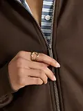 Thumbnail 4 of Joules Women's Soft Full Zip Funnel Neck Sweatshirt - Chocolate Brown