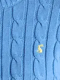 Thumbnail 7 of Joules Women's Classic Cotton Cable Knit Jumper - Blue