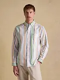 Thumbnail 2 of Joules Men's Oxford Stripe Long Sleeve Classic Fit Cotton Shirt - Multi