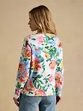 Thumbnail 3 of Joules Women's Harbour Printed Boat Neck Breton Top - Artist Floral