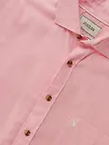 Thumbnail 8 of Joules Men's Linen Blend Short Sleeve Shirt - Pink