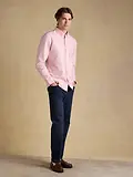 Thumbnail 5 of Joules Men's Oxford Long Sleeve Classic Fit Cotton Shirt - Pink