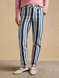 Thumbnail 4 of Joules Women's Straight Fit Mid Rise Jeans - Blue Striped