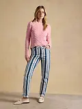 Thumbnail 6 of Joules Women's Straight Fit Mid Rise Jeans - Blue Striped