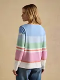 Thumbnail 3 of Joules Women's Harbour Boat Neck 100% Cotton Breton Top - Multi Stripe
