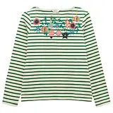 Thumbnail 1 of Joules Women's Christmas Harbour Boat Neck Breton Top - Green/White Bauble