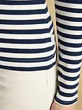 Thumbnail 6 of Joules Women's Sophie Long Sleeve Ribbed Fitted Top - Navy Stripe