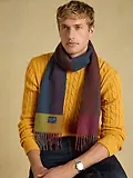 Thumbnail 2 of Joules Men's Langtree Scarf - Multi Herringbone Colourblock