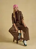 Thumbnail 5 of Joules Women's Fine Knit Beanie Hat - Pink