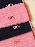 Thumbnail 2 of Joules Women's Cable Socks 2 Pack UK 4-8 - Navy / Pink