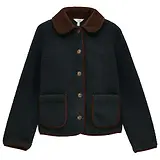 Thumbnail 1 of Joules Women's Sadie Button Through Fleece Jacket - Navy