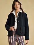 Thumbnail 2 of Joules Women's Sadie Button Through Fleece Jacket - Navy