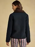 Thumbnail 3 of Joules Women's Sadie Button Through Fleece Jacket - Navy