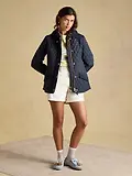 Thumbnail 4 of Joules Women's Highclere Showerproof Diamond Quilted Jacket - Navy