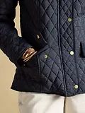 Thumbnail 5 of Joules Women's Highclere Showerproof Diamond Quilted Jacket - Navy