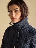 Thumbnail 6 of Joules Women's Highclere Showerproof Diamond Quilted Jacket - Navy