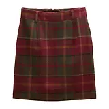 Thumbnail 1 of Joules Women's Bramble Short Tweed Wool Blend Skirt - Rusland Check