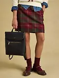 Thumbnail 6 of Joules Women's Bramble Short Tweed Wool Blend Skirt - Rusland Check