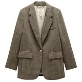 Thumbnail 1 of Joules Women's Hackmore Check Relaxed Fit Tweed Blazer With Wool - Elton Tweed