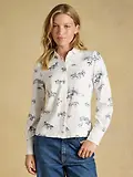 Thumbnail 2 of Joules Women's Charlotte Cotton Rich Printed Jersey Shirt - White Western