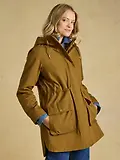 Thumbnail 2 of Joules Women's Evercosy Borg Lined Waterproof Raincoat With Hood - Tan Brown