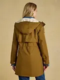 Thumbnail 3 of Joules Women's Evercosy Borg Lined Waterproof Raincoat With Hood - Tan Brown