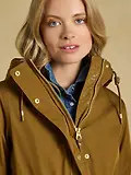 Thumbnail 6 of Joules Women's Evercosy Borg Lined Waterproof Raincoat With Hood - Tan Brown