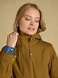Thumbnail 8 of Joules Women's Evercosy Borg Lined Waterproof Raincoat With Hood - Tan Brown
