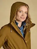 Thumbnail 10 of Joules Women's Evercosy Borg Lined Waterproof Raincoat With Hood - Tan Brown