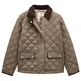 Thumbnail 1 of Joules Women's Harrogate Showerproof Diamond Quilted Barn Jacket - Check