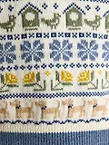 Thumbnail 9 of Joules Women's Birds & Bees Knitted Crew Neck Vest - Cream/Blue