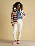 Thumbnail 4 of Joules Women's Borg Fleece Jacket - Multi Bright