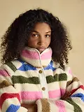 Thumbnail 6 of Joules Women's Borg Fleece Jacket - Multi Bright