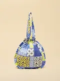 Thumbnail 6 of Joules Women's Nella Quilted Tote Bag - Yellow Blue Hotch Potch