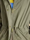Thumbnail 7 of Joules Women's Hensley Longline Waterproof Coat with Packable Hood - Khaki Green