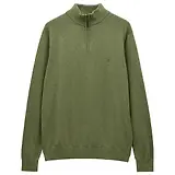 Thumbnail 1 of Joules Men's Hillside Quarter Zip Knitted Jumper - Khaki Green