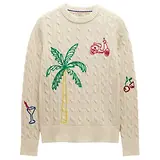 Thumbnail 1 of Joules Women's Palm Tree Jumper - Cream