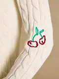 Thumbnail 6 of Joules Women's Palm Tree Jumper - Cream