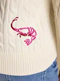 Thumbnail 8 of Joules Women's Palm Tree Jumper - Cream